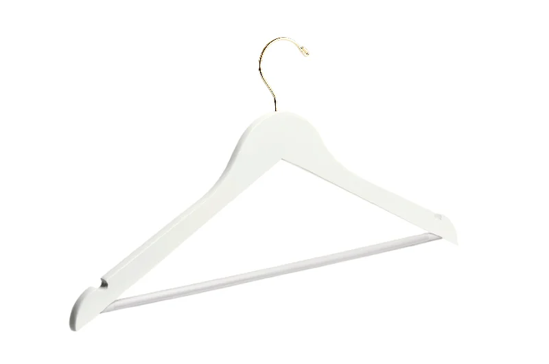 Ivory Wooden Suit Hangers