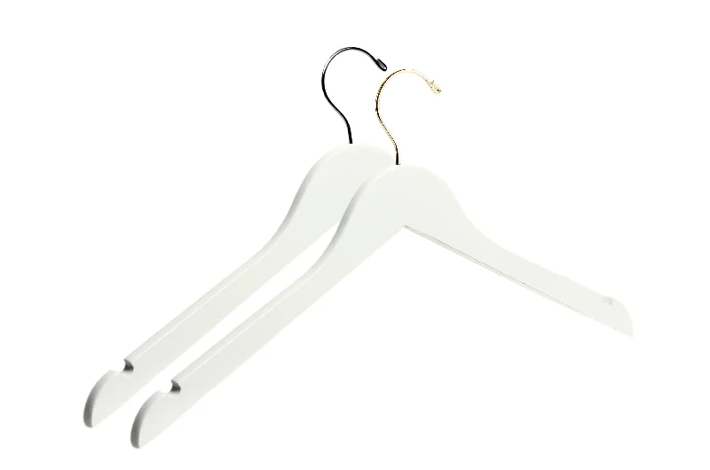 Ivory Wooden Clothes Hangers