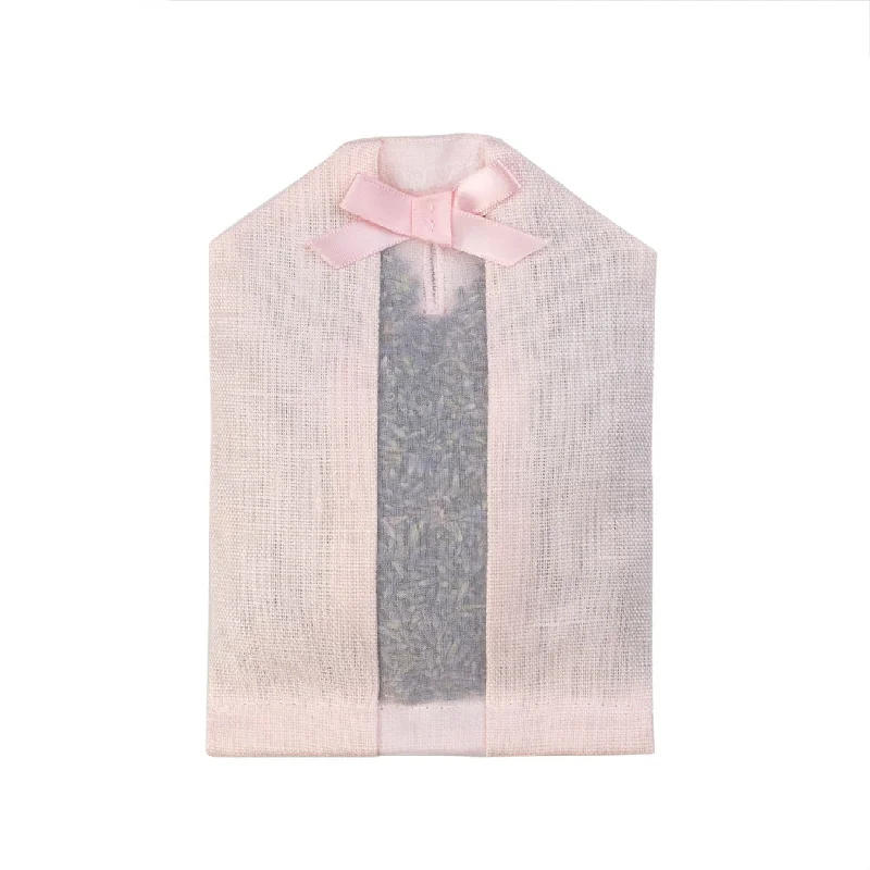 Lavender Hanger Sachet Pink Linen