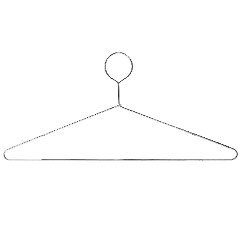 Metal Anti-Theft Coat Hanger With Closed Ring - 43cm X 3.5mm Thick - (Sold in Bundles of 25/50/100)