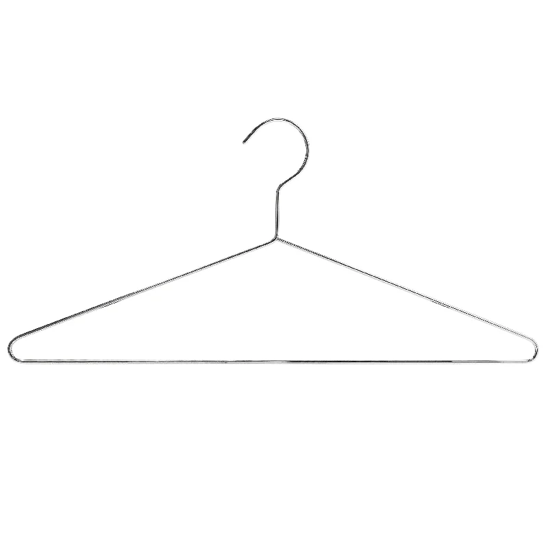 Metal Suit Hanger with Bar - 43CM X 3.5mm Thick - (Sold in Bundles of 25/50/100)