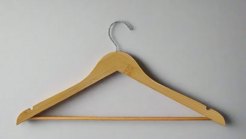 Natural Slim Wooden Suit Hangers