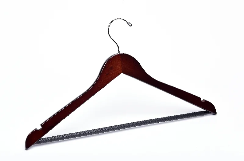 Dark Walnut Wooden Suit Hangers