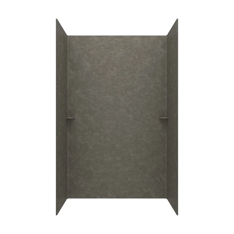 Shower Wall Swanstone Kit Charcoal Gray 3 Panels 36 x 36 x 72 Inch